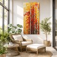 thumbnail image 6 of Canvas Wall Art, Autumn Yellow Leaves Framed Canvas Prints for Living Room Bedroom, Fall Natural Forest Branch Watercolor Gallery Wrapped Wall Decor for Home Office, Gifts, 40"x60" Ship Next Day, 6 of 9