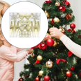 thumbnail image 3 of 40 piezas de adornos de bolas de Navidad/adornos colgantes para árboles de Navidad/decoración navideña para año Nuevo, cumpleaños, aniversario, fiesta Oro, 3 of 7
