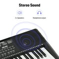 thumbnail image 3 of Donner Piano 61 Key LCD Electric Keyboard Full-Size Keys DEK-610 Beginner, Include a Music Stand, Keyboard Stand, Stool, Microphone and Piano Course App, Supports MP3/USB MIDI, 3 of 9