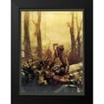 thumbnail image 2 of Vintage Apple Collection 12x14 Black Modern Framed Museum Art Print Titled - Mural Forest Marines, 2 of 5