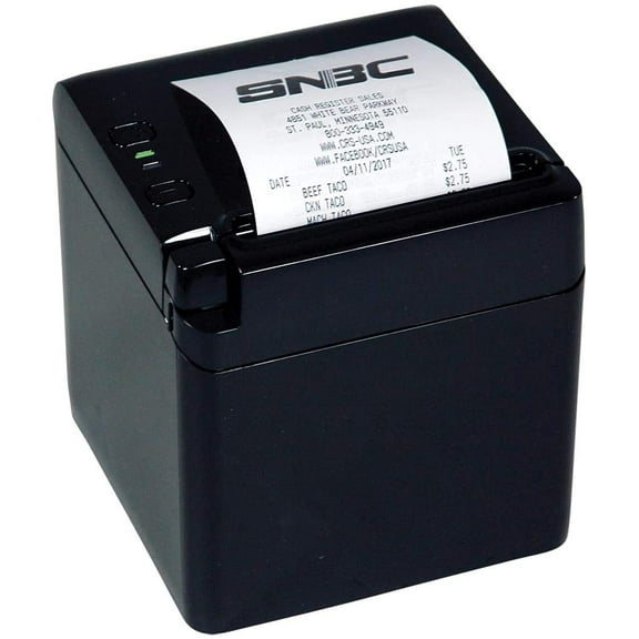 SNBC BTP-S80 Thermal Receipt Printer - Serial/USB/Ethernet - New Model - Top or Front Paper Exit - 3 Interfaces