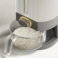 thumbnail image 2 of 11 Lbs Rice Dispenser, Rice Container with Measuring Cup, Upgraded Lid Time Dials & Built-in Fresh Box Rice Container Storage for Home Kitchen Pantry Stores Rice, 2 of 8