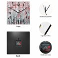 thumbnail image 2 of Pink Teal Forest Wooden Wall Clock Silent Non Ticking, Modern Oil Painting Art Square Wall Clocks Battery Operated, Decor Clock for Home Office, Living Room, Kitchen, 10 Inch, 2 of 9
