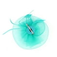 thumbnail image 5 of Ladies Fascinator Hats! Yigetop Fascinator Women's organza Church Kentucky Derby British Bridal Tea Party Fascinator for Women Green One Size, 5 of 7