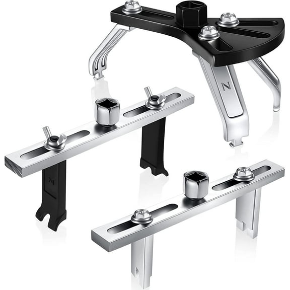 3 Pieces Universal Fuel Pump Removal Tools Car Adjustable Fuel Pump Lock Ring Module Spanner Wrench Tank Lid Cover Remove Spanner Install Tools