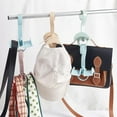 thumbnail image 3 of 8Pack Rotating Bag Hanger for Closet 360 Degree Rotatable Belt Hangers Organizer Scarf Tie Rack Holder Closet Storage Organizer, 3 of 9
