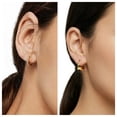 thumbnail image 4 of Hoop Earrings,14K Gold Plated Stud Earrings for Women Hypoallergenic Cubic Cartilage Zirconia Earrings 4 Pairs Set, 4 of 8