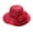 Wine Red, variant on Cheers.US Women's Foldable Floral Fascinators Kentcky Derby Church Floppy Wide Brim Cloche Bowler Bucket Hat