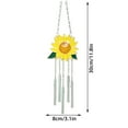 thumbnail image 3 of LHWEN Crafts Sunflower Wind Bedroom Decorations Room Chime Pendant Living Home Decor Unique Secured Outdoor Decor Patio Garden Yard Porch Front Door Friendly Design Flat Wall Hanging Joyful Sound, 3 of 8