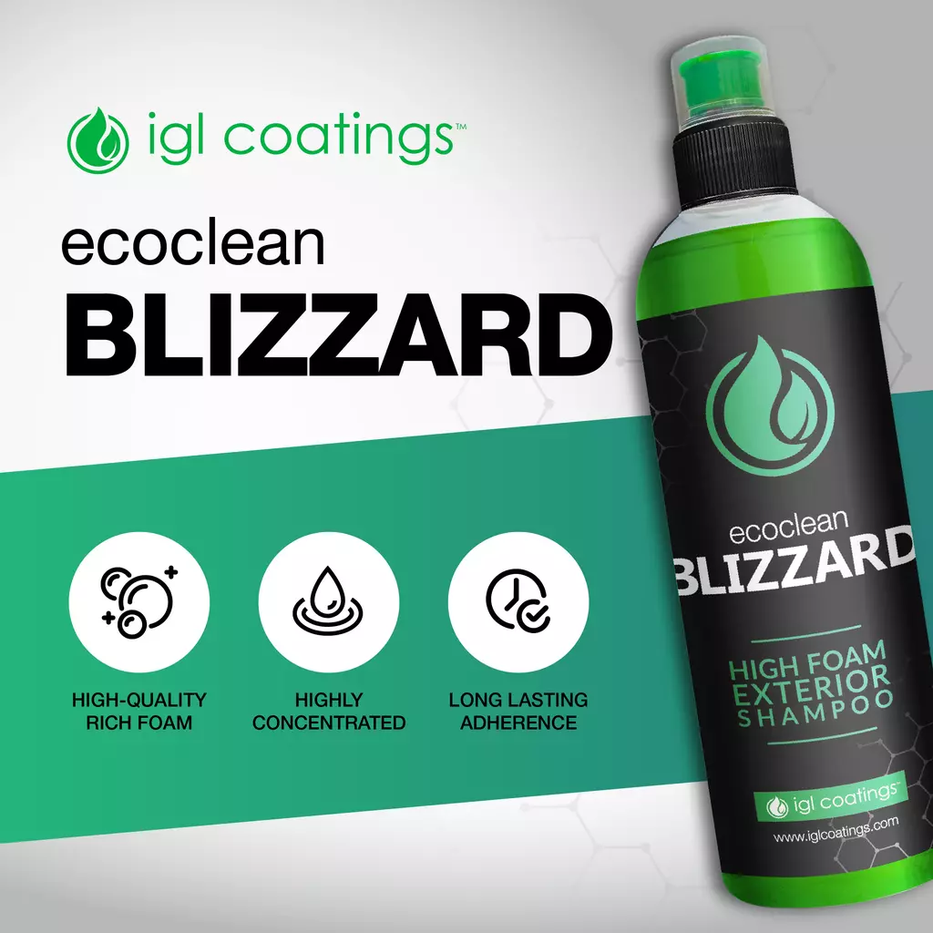 IGL Ecoclean Blizzard High-Foaming Car Shampoo (500ml) Foam Cannon & Bucket Use