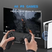 Game Controller Wireless Connection Adapter for PS5/PS4, Playing On All P5 Games, USB Wireless Dongle Adapter Support Turbo/Macro/One Key Combo Function-Black