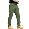 thumbnail image 2 of Men's Flex Stretch Tactical Pants, Water Resistant Ripstop Cargo Pants Lightweight BDU Outdoor Work Hiking Green 3XL, 2 of 4