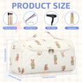 thumbnail image 2 of NUAHRHY Makeup Bag with Handle, Vertical Cosmetic Toiletry Bag, Cute Travel Essentials Case with Compartments, Hair Tool Dryer Organizer Bag with Hook, 2 of 9