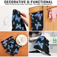 thumbnail image 7 of Coolnut Blue Butterfly Kitchen Dish Towel Set of 4, Soft Absorbent Drying Dishcloths Dish Towels with Hanging Loop for Kitchen Bathroom Bar Home Decor, 28 x 18 Inch Washcloth Gift, 7 of 7