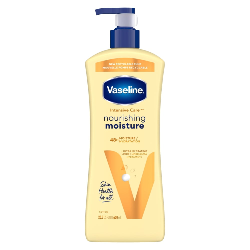 Pack of 2 Vaseline Intensive Care Nourishing Moisture Body Lotion, 20.3 fl oz (Package May Vary)