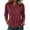 01#Red, variant on Womens Leopard Print Top With 3/4 Sleeves And Crew Neck Casual Shirt In A Relaxed Fit For Everyday Wear And Weekend Outfits
