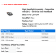 thumbnail image 2 of Right Headlight Assembly - Compatible with 2012 - 2013 Kia Soul Hatchback, 2 of 2