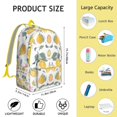 thumbnail image 4 of Citrus Lemon Pattern Travel Backpack, Fresh Yellow Fruit Design Daypack for Lemon Lover Gift and Casual Everyday Use, 4 of 5