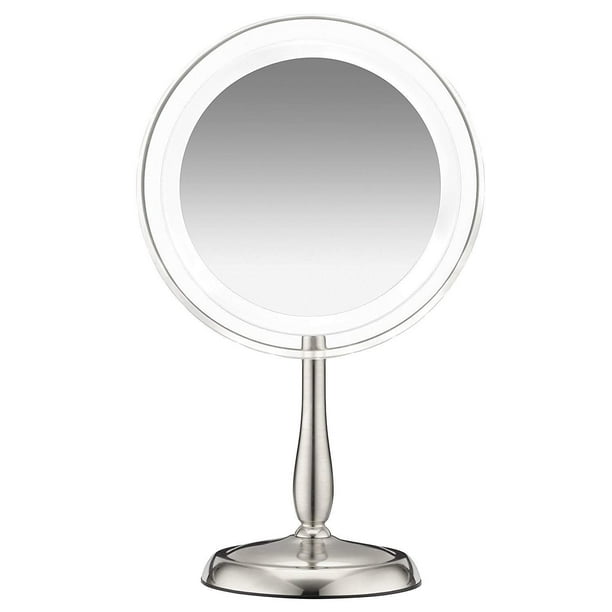 Conair 8x Magnifying Lighted Makeup Mirror Two Sided White Daylight Led Vanity Com Conair 8x Magnifying Lighted Makeup, How To Replace Bulb In Conair Lighted Makeup Mirror