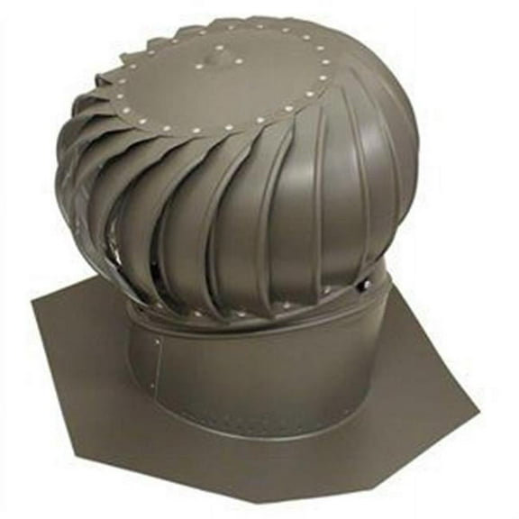 12 in. Weather Wood Internally Braced Aluminum Turbine