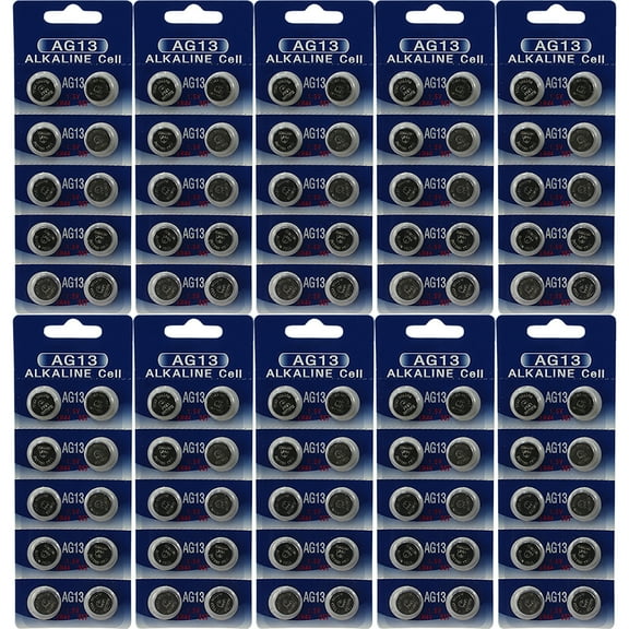 100 of AG13/357A Alkaline Button Cell Watch Battery