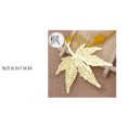 thumbnail image 1 of Retro Metal Bookmarks Creativity Chinese Knot Pendant Book Clip Brass Pagination Mark Student Stationery Gift Escolar Papelaria Maple leaf, 1 of 5