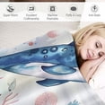 thumbnail image 3 of Orinice Dolphin Sea Animals Corals Warm Lightweight Blanket Soft Fleece Blankets 3 Sizes All Seasons Sofa Decor Gift 60x80in, 3 of 6
