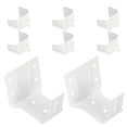 thumbnail image 1 of 8pcs Metal Window Shade Brackets Blinds Center Support Bracket Window Blinds Hardware Window Blinds Headrail Holder Curtain Accessories, 1 of 8