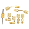 thumbnail image 1 of M Buder Kit de Adaptador R410A con Extractor de Núcleo de Válvula 5/16 a 1/4 pulgada Adaptador de Manguera de Refrigerante HVAC para Minisplit [cite: 14], 1 of 9