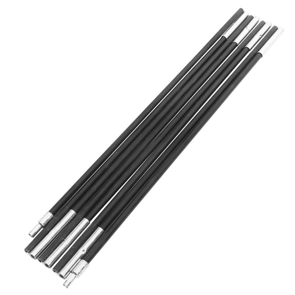 WHAMVOX  2 Pcs Fiberglass Tent Pole Kit Camping Poles Waterproof Black