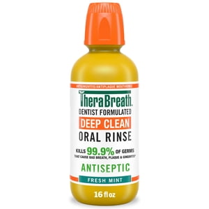 Deep Clean Antiseptic Mouthwash, Fresh Mint