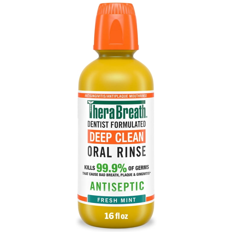 Deep Clean Antiseptic Mouthwash, Fresh Mint photo 1