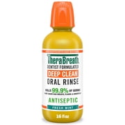 TheraBreath Healthy Smile Mouthwash Bundle, Gum Health, Deep Clean & Anticavity, 16 fl oz (3 Pack)