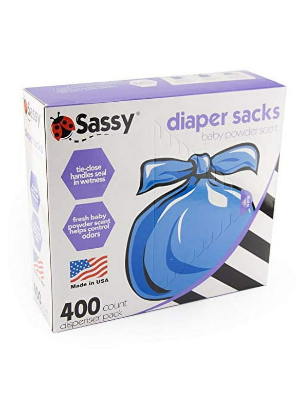 Sassy Disposable Diaper Sacks, 400Count, Blue