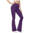 thumbnail image 2 of Flare Leggings For Women High Waist Bootleg Flare Yoga Pants Elastic Comfort No Front Seam, 2 of 7