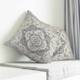 thumbnail image 3 of Beige Boho Floral Pillow Covers 24x24 Inch Decorative Throw Pillow Cover, Medieval Vintage Ethnic Flower Abstract Sofa Pillowcases Accent Cushion Case Home Decor Bedroom Living Room, 3 of 6