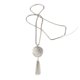 thumbnail image 2 of Sonducket Collar de mujer Elegante Mujer Colgante Borlas Colgantes Adorno de ropa Collares de borlas para decoración diaria Plata, redondeada Ropa, zapatos y accesorios Miscelánea Plata, Redondeada Sonducket AP009192-02, 2 of 6