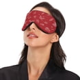 thumbnail image 3 of IAUYY Sleep Mask, Super Soft Eye Masks with Adjustable Strap, Lightweight Comfortable Blindfold,Perfect Blocks Light for Men Women Candy Cane, 3 of 7