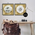 thumbnail image 4 of Stupell Industries White on Glam Flowers Botanical & Floral Painting Black Framed Art Print Wall Art, 24 x 24, 4 of 10
