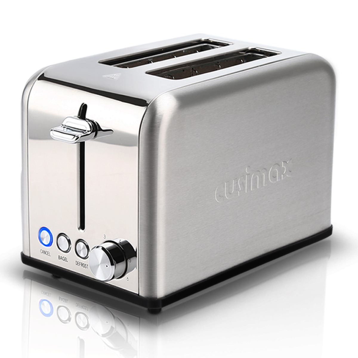2Slice PopUp Toaster, Extra Wide Long Slot Stainless Steel Toaster
