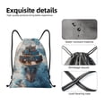 thumbnail image 4 of Zufioo Cargo Ship At Sea Sports Cinch Sack Gym String Bags Machine Washable Heavy Duty String Backpack for Men Women-Small, 4 of 6