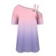 thumbnail image 3 of Tops de Ajuste Suelto para las Mujeres Moda Impresa Doble Suspensión Manga Corta Top Suelto, Blusa Casual Ligera, 3 of 5