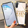 thumbnail image 4 of Daizag Funda Compatible Con Samsung Galaxy Note 10 B Queen Funda Lujo Elegante Mujer Niña Decoración De Metal Esquina Clásico Retro Suave Tpu Funda Para Samsung Galaxy Note 10, 4 of 5