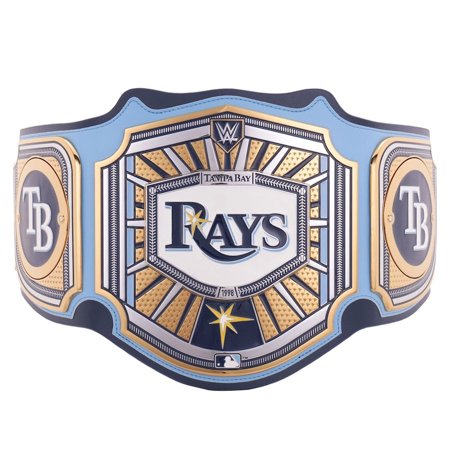 Tampa Bay Rays Championship Belt Metal Plates Hand-Tooled Leather Strap Adult Size Collectible Tampa Bay Rays Championship Belt Metal Plates Hand-Tooled Leather Strap Adult Size Collectible