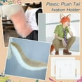 thumbnail image 6 of 2Pcs White Fursuit Plush Tail Holder Fur Dog Tail Belt Harness 3.9x3inch Plastic Plush Tail Fixation Holder, 6 of 6