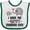 White and Green, variant on Inktastic Grandkids Best Grandma Ever Boys or Girls Baby Bib