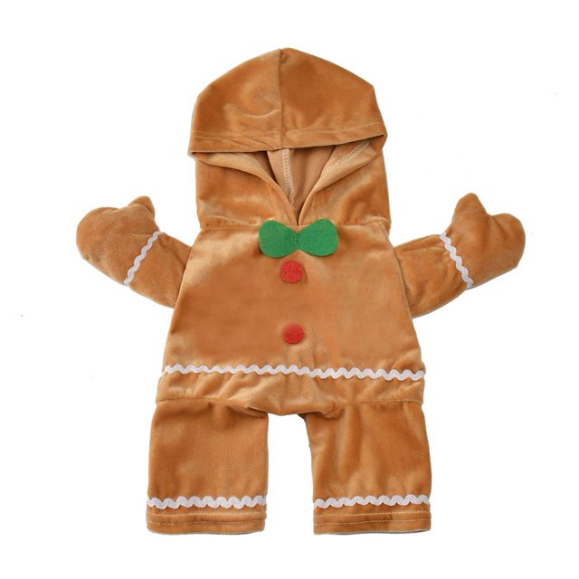 Disfraz de pan de jengibre para perro EZLIFE sudadera con capucha suave M3N0
