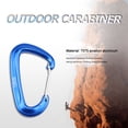 thumbnail image 4 of Mosquetón Al Aire Libre Likrtyny Camping Mosquetón de aluminio Hamaca Para acampar al aire libre Escalada Hebilla a presión Azul, 4 of 5