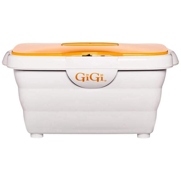 GiGi Digital Paraffin Wax Warmer Kit for Manicures and Pedicures with 6 lbs GiGi Peach Paraffin Wax
