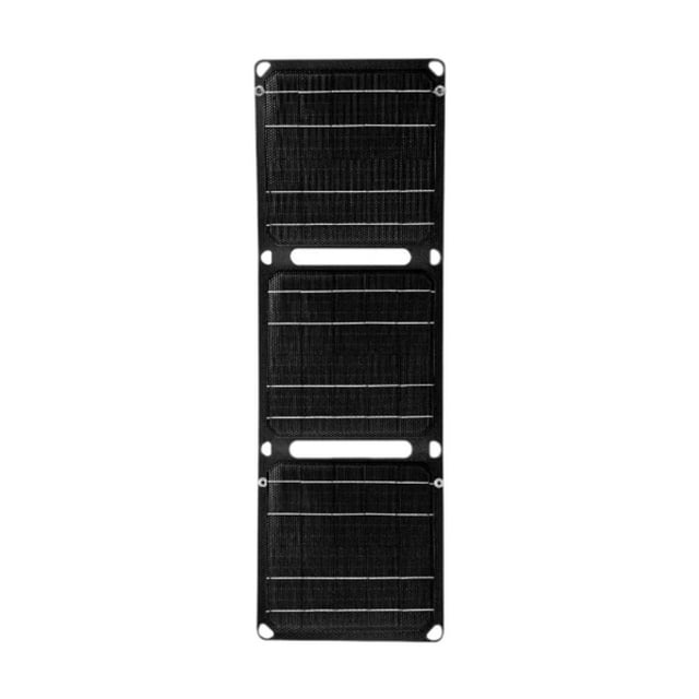 Panel Solar plegable, 3 teléfonos plegables, estación de energía con carga USB, generador para exteriores, mochilero, Camping, carga de emergencia Negro